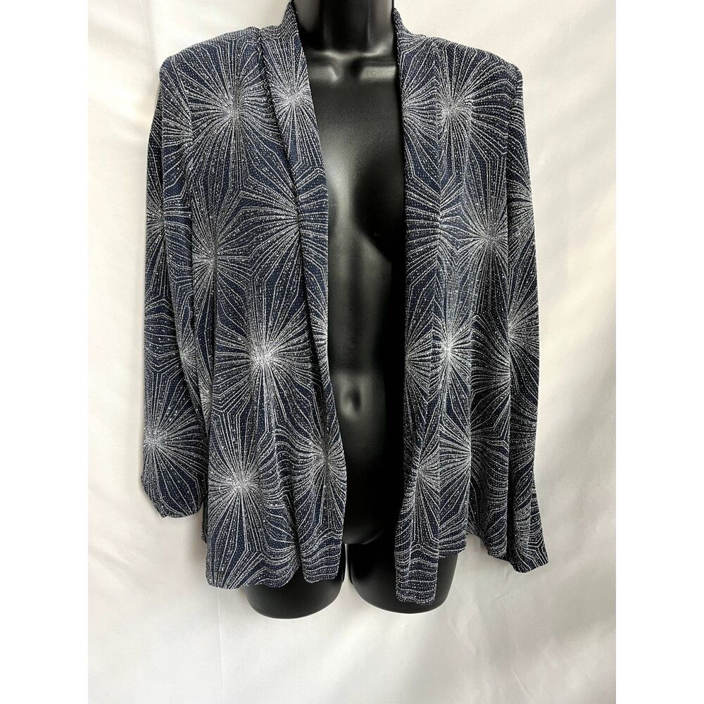 Jackie Jon New York Glitter Evening Jacket Formal Cocktail Party Sze 10 Cardigan